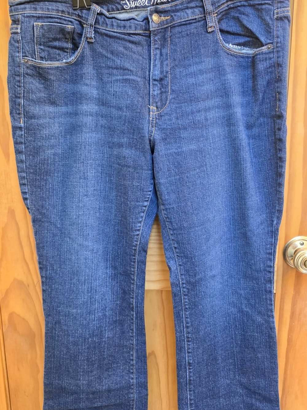 Old Navy Straight Leg Jeans in Dark Blue Denim